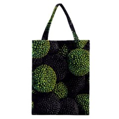 Berry,note, Green, Raspberries Classic Tote Bag by nateshop