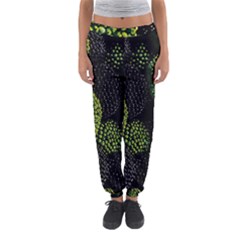 Berry,note, Green, Raspberries Women s Jogger Sweatpants by nateshop