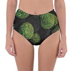 Berry,note, Green, Raspberries Reversible High-waist Bikini Bottoms by nateshop