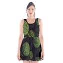 Berry,note, Green, Raspberries Scoop Neck Skater Dress View1