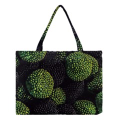 Berry,note, Green, Raspberries Medium Tote Bag by nateshop