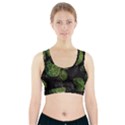 Berry,note, Green, Raspberries Sports Bra With Pocket View1