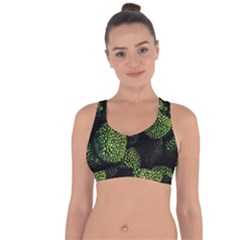 Berry,note, Green, Raspberries Cross String Back Sports Bra by nateshop