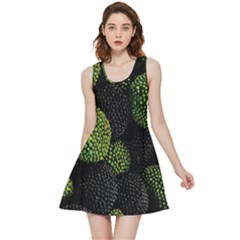 Berry,note, Green, Raspberries Inside Out Reversible Sleeveless Dress by nateshop