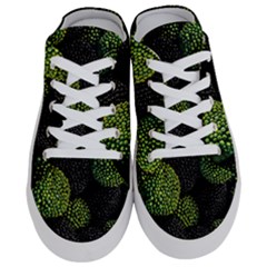 Berry,note, Green, Raspberries Half Slippers by nateshop