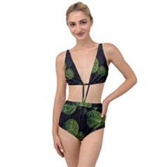 Berry,note, Green, Raspberries Tied Up Two Piece Swimsuit by nateshop