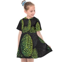 Berry,note, Green, Raspberries Kids  Sailor Dress by nateshop