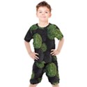 Berry,note, Green, Raspberries Kids  T-Shirt and Shorts Set View1