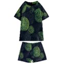 Berry,note, Green, Raspberries Kids  Swim T-Shirt and Shorts Set View1