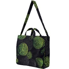 Berry,note, Green, Raspberries Square Shoulder Tote Bag by nateshop