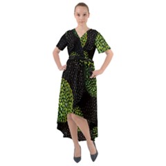 Berry,note, Green, Raspberries Front Wrap High Low Dress by nateshop