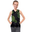 Berry,note, Green, Raspberries Kids  Sleeveless Hoodie View1