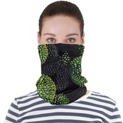 Berry,note, Green, Raspberries Face Seamless Bandana (adult) by nateshop