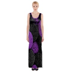 Berry,raspberry, Plus, One Thigh Split Maxi Dress by nateshop