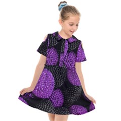 Berry,raspberry, Plus, One Kids  Short Sleeve Shirt Dress by nateshop