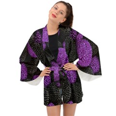 Berry,raspberry, Plus, One Long Sleeve Kimono by nateshop