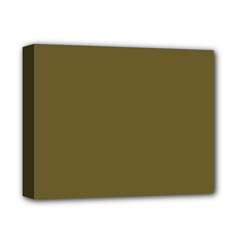 Brown, Color, Background, Monochrome, Minimalism Deluxe Canvas 14  X 11  (stretched) by nateshop