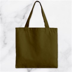 Brown, Color, Background, Monochrome, Minimalism Zipper Grocery Tote Bag by nateshop