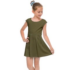 Brown, Color, Background, Monochrome, Minimalism Kids  Cap Sleeve Dress by nateshop