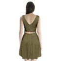 Brown, Color, Background, Monochrome, Minimalism Split Back Mini Dress  View2