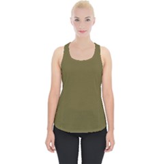 Brown, Color, Background, Monochrome, Minimalism Piece Up Tank Top by nateshop