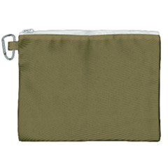 Brown, Color, Background, Monochrome, Minimalism Canvas Cosmetic Bag (xxl)