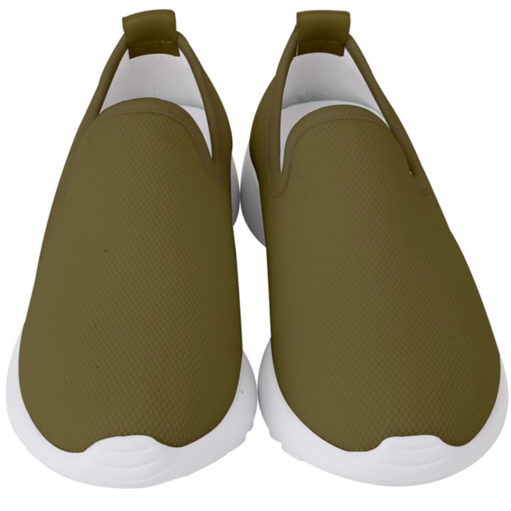 Brown, Color, Background, Monochrome, Minimalism Kids  Slip On Sneakers