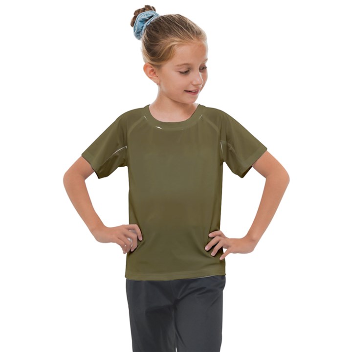 Brown, Color, Background, Monochrome, Minimalism Kids  Mesh Piece T-Shirt