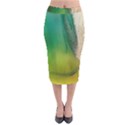 Curved, Hole Velvet Midi Pencil Skirt View1