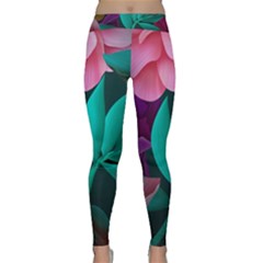 Eaves, Mate, Pink, Purple, Stock Wall Classic Yoga Leggings by nateshop