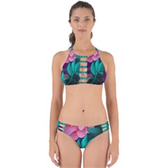 Eaves, Mate, Pink, Purple, Stock Wall Perfectly Cut Out Bikini Set by nateshop