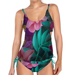 Eaves, Mate, Pink, Purple, Stock Wall Tankini Set by nateshop