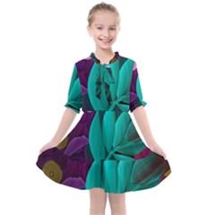 Eaves, Mate, Pink, Purple, Stock Wall Kids  All Frills Chiffon Dress by nateshop