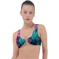 Eaves, Mate, Pink, Purple, Stock Wall Ring Detail Bikini Top