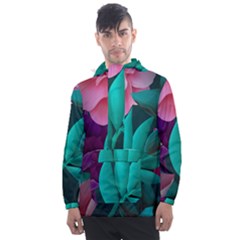 Eaves, Mate, Pink, Purple, Stock Wall Men s Front Pocket Pullover Windbreaker by nateshop