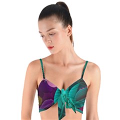 Eaves, Mate, Pink, Purple, Stock Wall Woven Tie Front Bralet