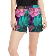 Eaves, Mate, Pink, Purple, Stock Wall Women s Runner Shorts by nateshop