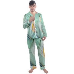 Huawei, Lite, Mate Men s Long Sleeve Satin Pajamas Set by nateshop