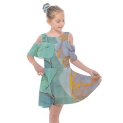 Huawei, Lite, Mate Kids  Shoulder Cutout Chiffon Dress by nateshop