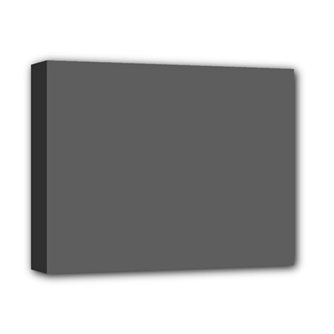 Gray, Color, Background, Monochrome, Minimalism Deluxe Canvas 14  X 11  (stretched) by nateshop