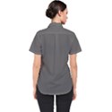 Gray, Color, Background, Monochrome, Minimalism Women s Short Sleeve Shirt View2