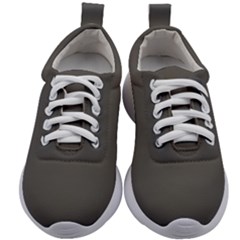 Gray, Color, Background, Monochrome, Minimalism Kids Athletic Shoes by nateshop