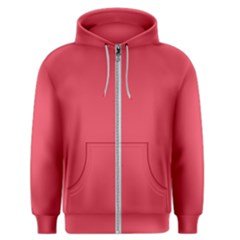 Pink, Color, Background, Monochromic, Minimalism Men s Zipper Hoodie