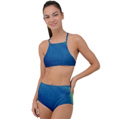 Plus, Curved Halter Tankini Set by nateshop