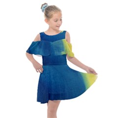 Plus, Curved Kids  Shoulder Cutout Chiffon Dress by nateshop