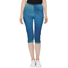 Plus, Curved Inside Out Lightweight Velour Capri Leggings  by nateshop