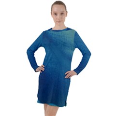 Plus, Curved Long Sleeve Hoodie Dress by nateshop