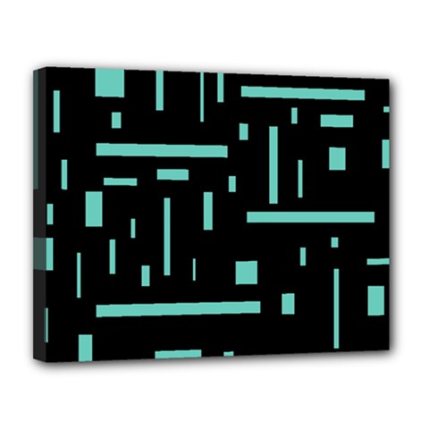 Rectangles, Cubes, Forma Canvas 14  X 11  (stretched) by nateshop