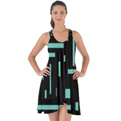 Rectangles, Cubes, Forma Show Some Back Chiffon Dress by nateshop