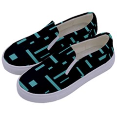 Rectangles, Cubes, Forma Kids  Canvas Slip Ons by nateshop